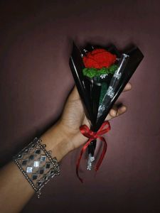 Crocheted "I Love You" Bouquet