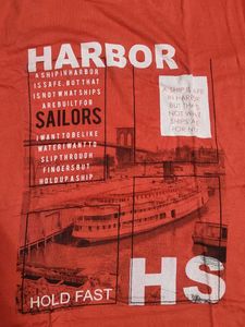 Orange Graphic T-Shirt