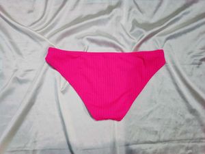 🇳🇿💫🎀Vibrant Pink Ribbed Bikini Bottom