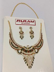 Exquisite Kundan &amp; Stone Necklace Set