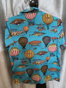 Unique Hot Air Balloon Print Shirt