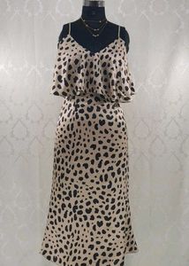 Korean Leopard Print Slip Dress