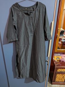 Stylish Grey Silk blend Kurta