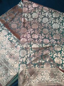 Elegant Floral Banarasi Silk Saree