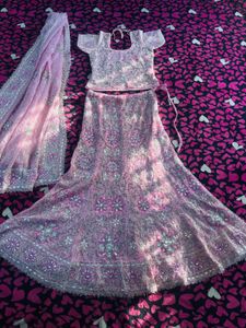 Pink Embroidered Y2k lehenga