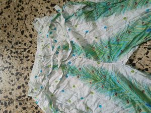 Boho Peacock Print Palazzo Pants