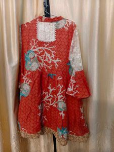 Floral Print Kurta