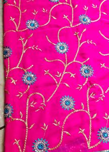 Elegant Pink n blue saree
