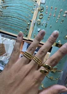 Chic Gold Stackable Ring Set -4