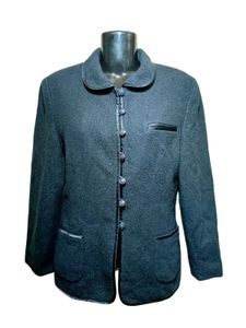 Vintage Women Black Jacket/Blazer Fit For S &amp; M
