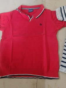 kid's Striped and Red T-Shirts