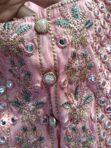 SALE❗peach embroidery festive kurta