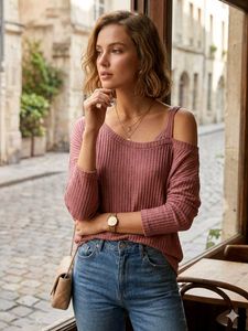 Chic Cold Shoulder Knit Top
