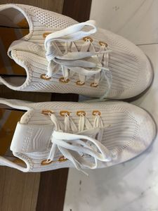 White Knit Sneakers