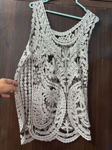 Shimmer Grey Top