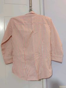 White and pink stripped shirt