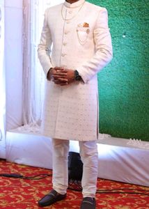 Elegant Cream Sherwani for Men