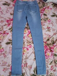 Light Blue Distressed Jeans