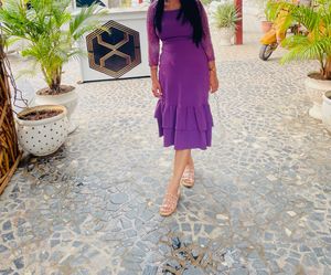 Purple doll dress