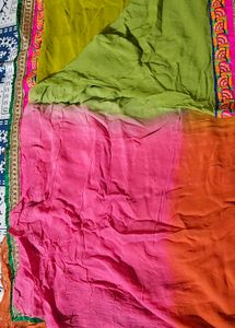 🔻Price Drop-Multicolour Saree With Blouse
