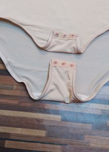 Elegant Nude Bodysuit With Lace Neck Line