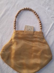 Vintage Gold Beaded Handbag