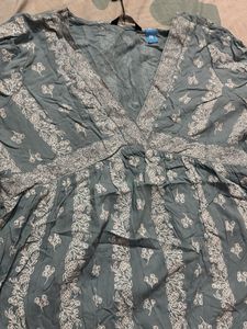 Powder blue shade kurti