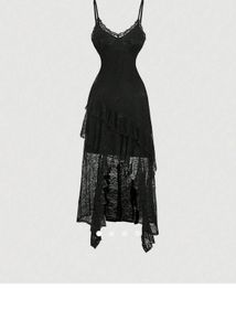 Elegant Black Lace Dress (XS)