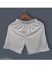 Men's White Soccer Shorts