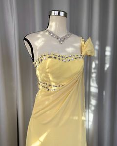 Pale Yellow Formal Gown