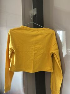 Yellow "Ready" Graphic Crop Top