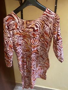 Stylish Tiger Print Kurta