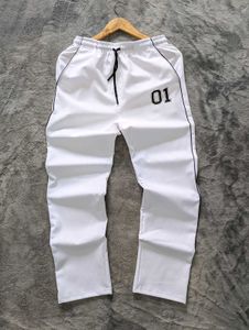 Men's White Casual Track Pants