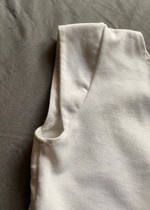 Elegant White Cap Sleeve Mini Dress