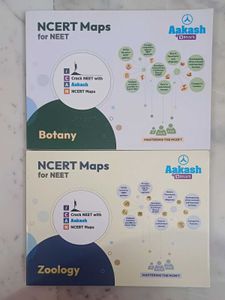 AAKASH NEET FULL BIO SET + NCERT MAPS (XI &amp; XII)