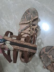 Snake Print Odyssey Gladiator Sandals