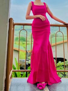 Stunning Fuchsia Mermaid Gown