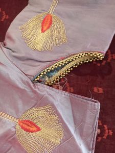🍑 Peach &amp; Grey Ethnic Designer Gown 🍑