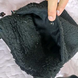Black Teddy Bear Crossbody Bag
