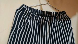 Striped Black &amp; White Pants