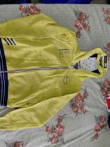 Men's Yellow Graphic Zip-Up Hoodie