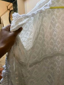 Off-White Sheer Cotton Jacket – Never Worn