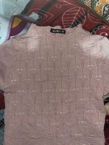 Smocked Texture Crop Top