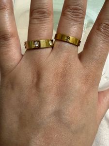 set of 2 Rings with Stones and one without