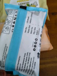 3 Mocco Wet Wipes - Lemon, Orange, Aqua