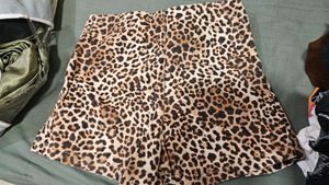 Animal Print Skort