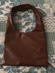 Y2K Brown Studded Shoulder Bag