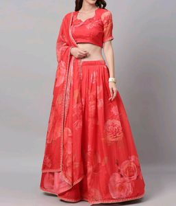 Lehenga &amp; Blouse With Dupatta