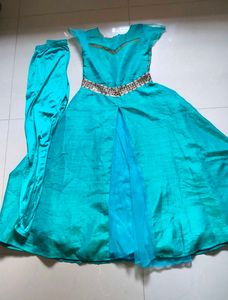 Teal Ethnic Kurta with Pants Set