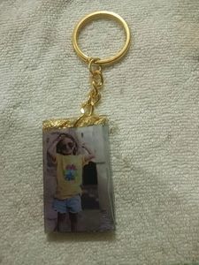 resin photo keychain